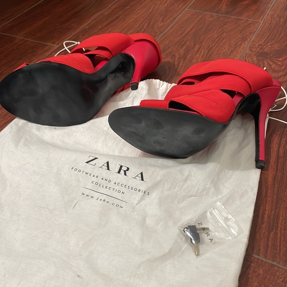 Red Zara Heels - Picture 3 of 3